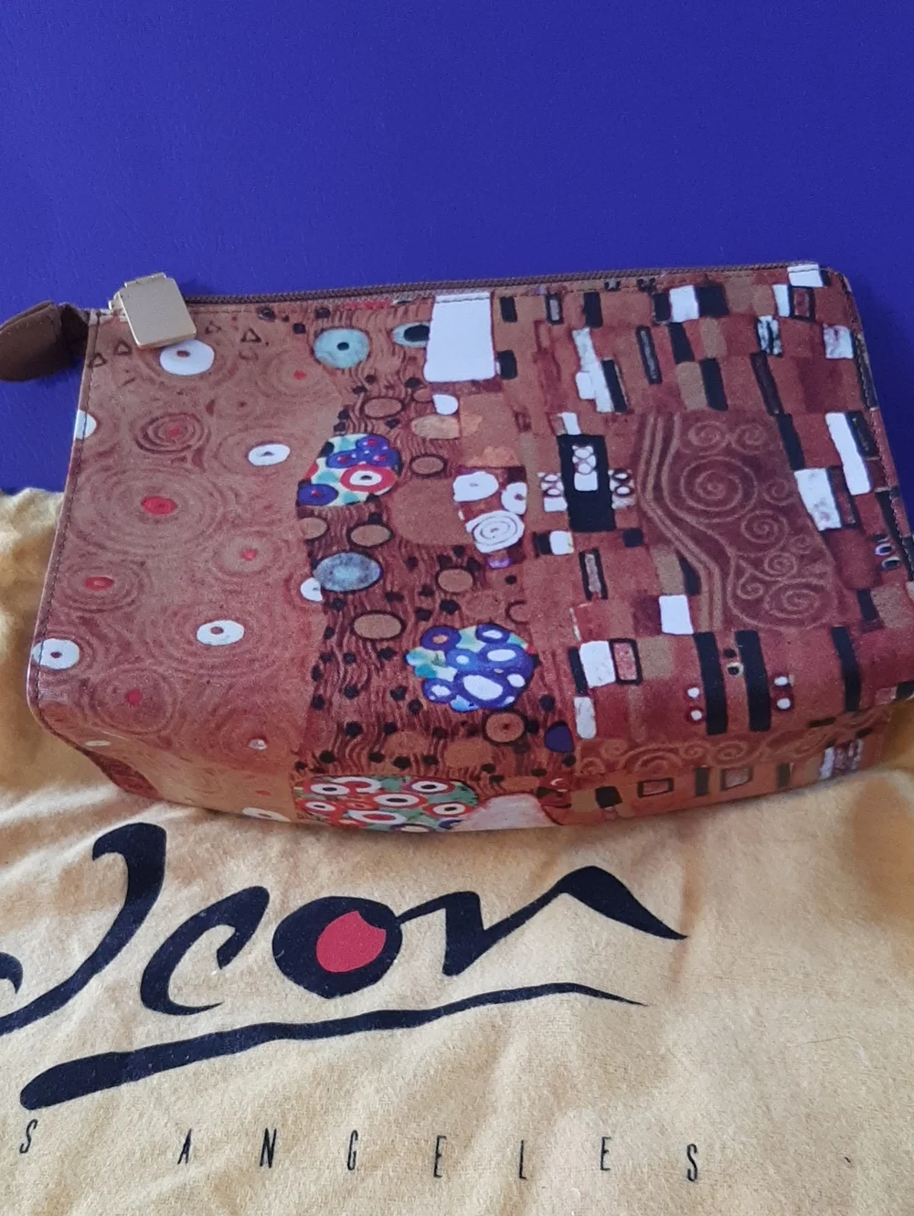 Icon Gustav Klimt Vintage Pouch Wearable Art The Kiss